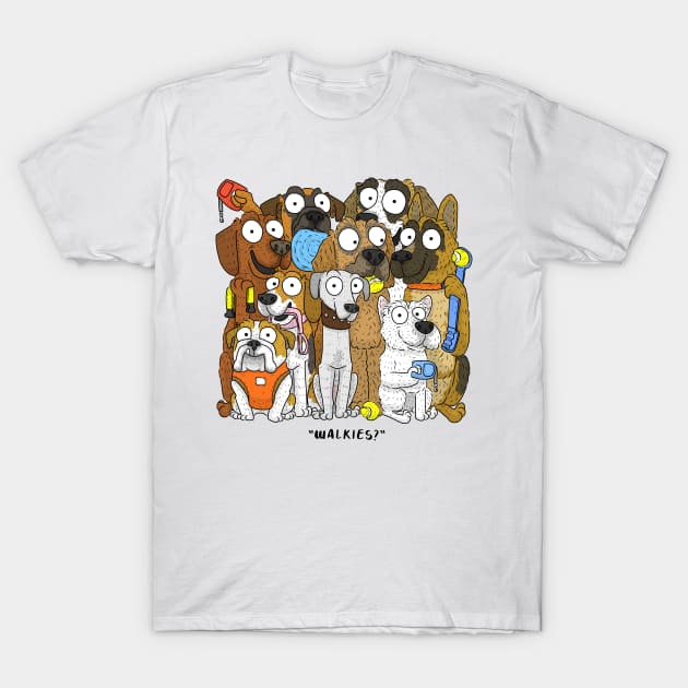Walkies T-Shirt by Giddings Gifts
